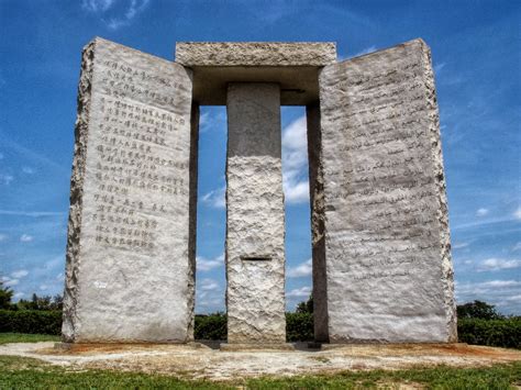the georgia guidestones monument